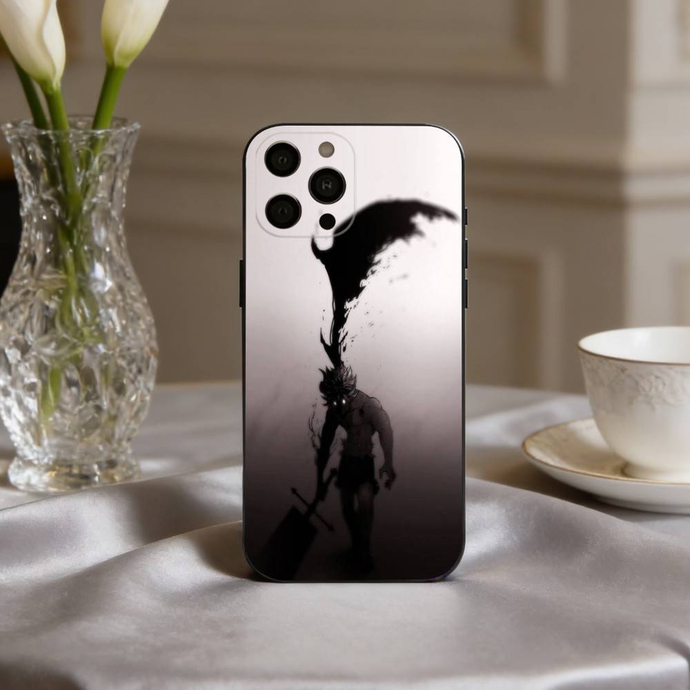 Anime Cool A-Asta B-Black C-Clover  Phone Case For iPhone 17pro,16,15,14,13,12,11 Plus,Pro Max,XS,Soft Silicone Black Cover