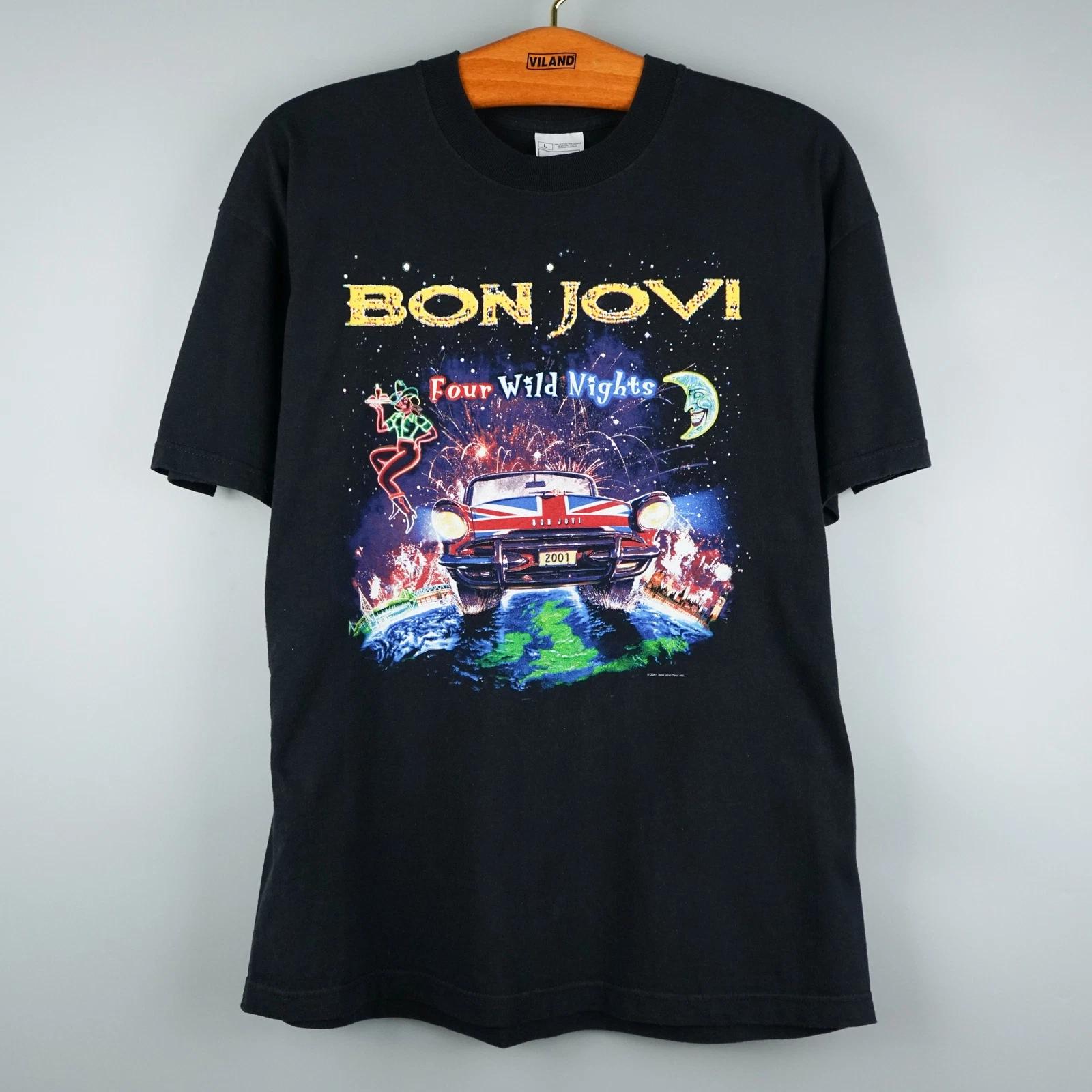Vintage 2001 Bon Jovi t shirt Concert Tee 4XL