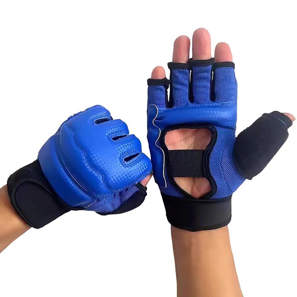 Breathable Half Finger Gloves for Boxing MMA Training Sports Taekwondo Kickboxing Sanda Muay Thai Shock Absorption Adults Kids 6