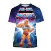 Anime Masters of the Universe 3D Printed T-shirt He-Man Fashion Men's Women Kids Casual Street Short-sleeved Top