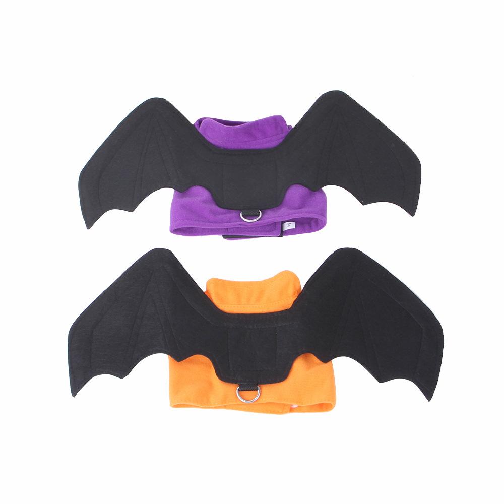 Halloween chest and back dog clothes Halloween bat wings clothes cat and dog funny transformation costumes
