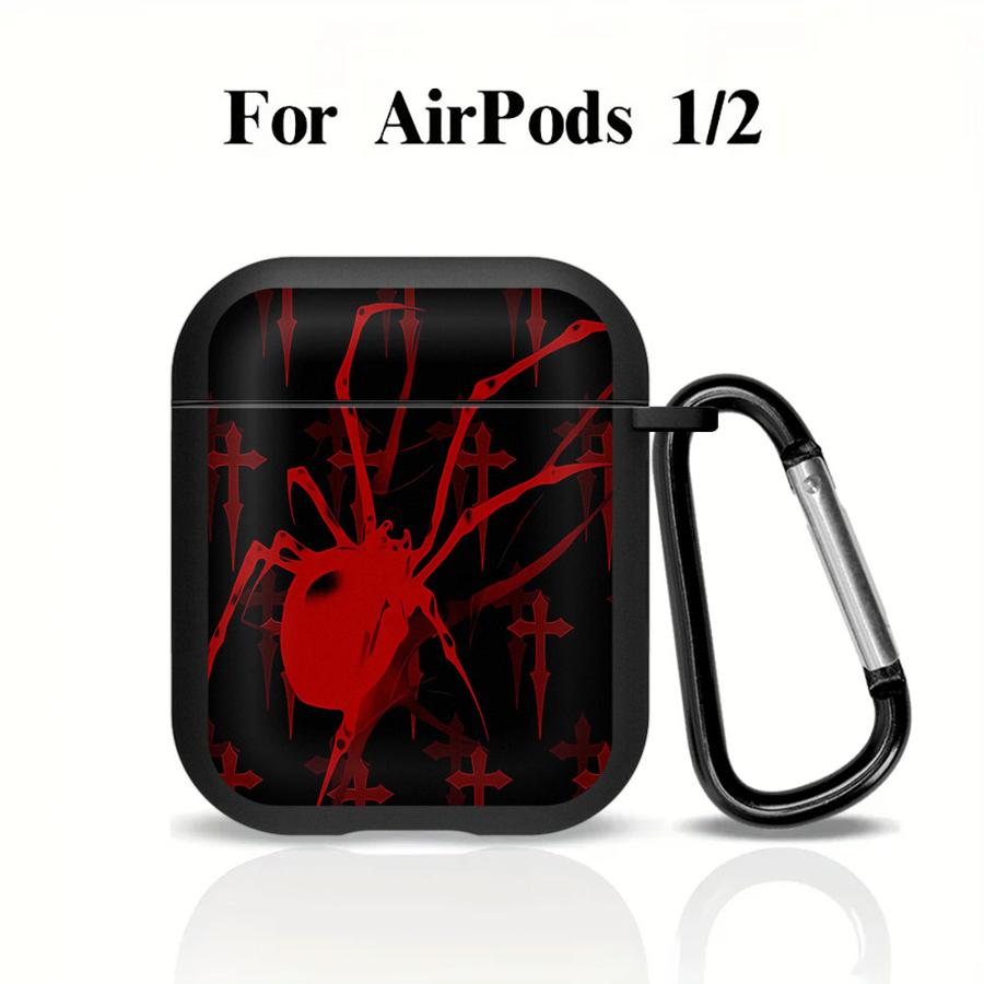 Červený pavouk Kreslený styl Pouzdra na sluchátka Kryt pro Airpods Pro Pro3 4 1 Pro2 3 2