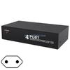 R6FF Studio Grade 4 Way Audios Splitter With AV L/R And 3.5mm Auxs Port For Home Theater Systems Audios Switcher Selectors