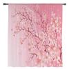 Pink Cherry Blossom Flowers Butterfly Sheer Curtains for Living Room Decoration Window Curtains Kitchen Tulle Voile Curtains