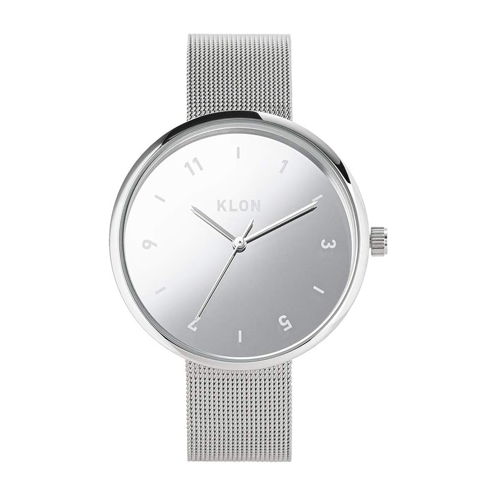 Klon Pass Time Elfin Odd Mirror Version Silver Watch 38mm Simple Design Unisex