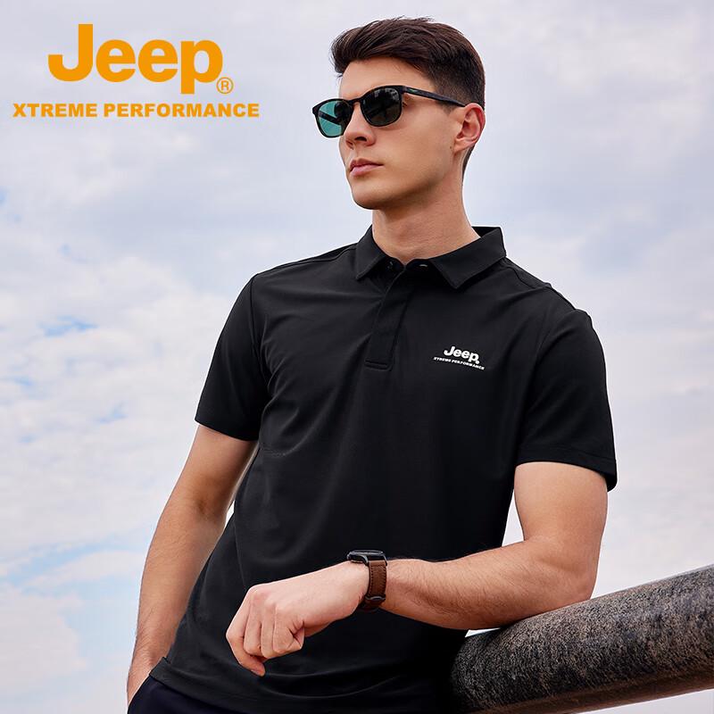 JEEP Men's Outdoor Breathable Polo Shirt