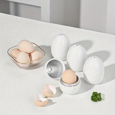 Microwave Eggs Steamer Boiler Cooker 1/4 Eggs Capacity Easy Quick 5 Minutes Hard Or Soft Boiled Kitchen Cooking Tools