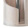 Wood Paper Towel Holder One-Handed Operation Easy Access Paper Towel Stand Farmhouse Kitchen Decor Accessory