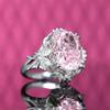 Royal Aquamarine Gemstone Finger Rings for Women Fashion Adjustable Open Ring GZW