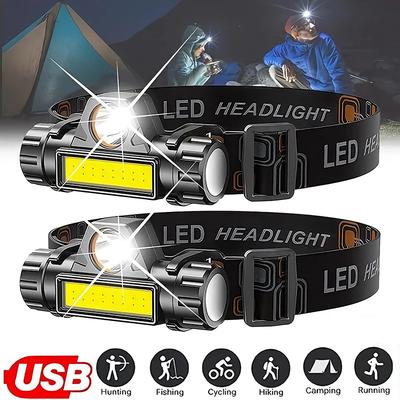 Rechargeable COB LED USB Headlamp Strong Magnetic Powerful Headlight Super Bright Waterproof Head Torch For Outdoor Fishing