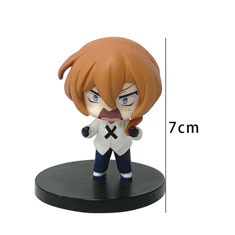 New Bungo Stray Dogs 7cm Dazai Osamu Figure Japanese Cartoon Figurines Collection Cute Toys