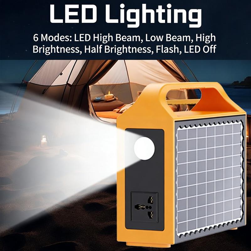 100W 150W Solar Powered Outdoor Power Supply 110/220V Power Supply Solar Generator Backup Power LED With Solar Panel For Camping