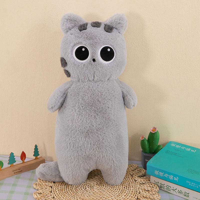 Cross-Border Big Eye Cat Long Pillow Plush Toy