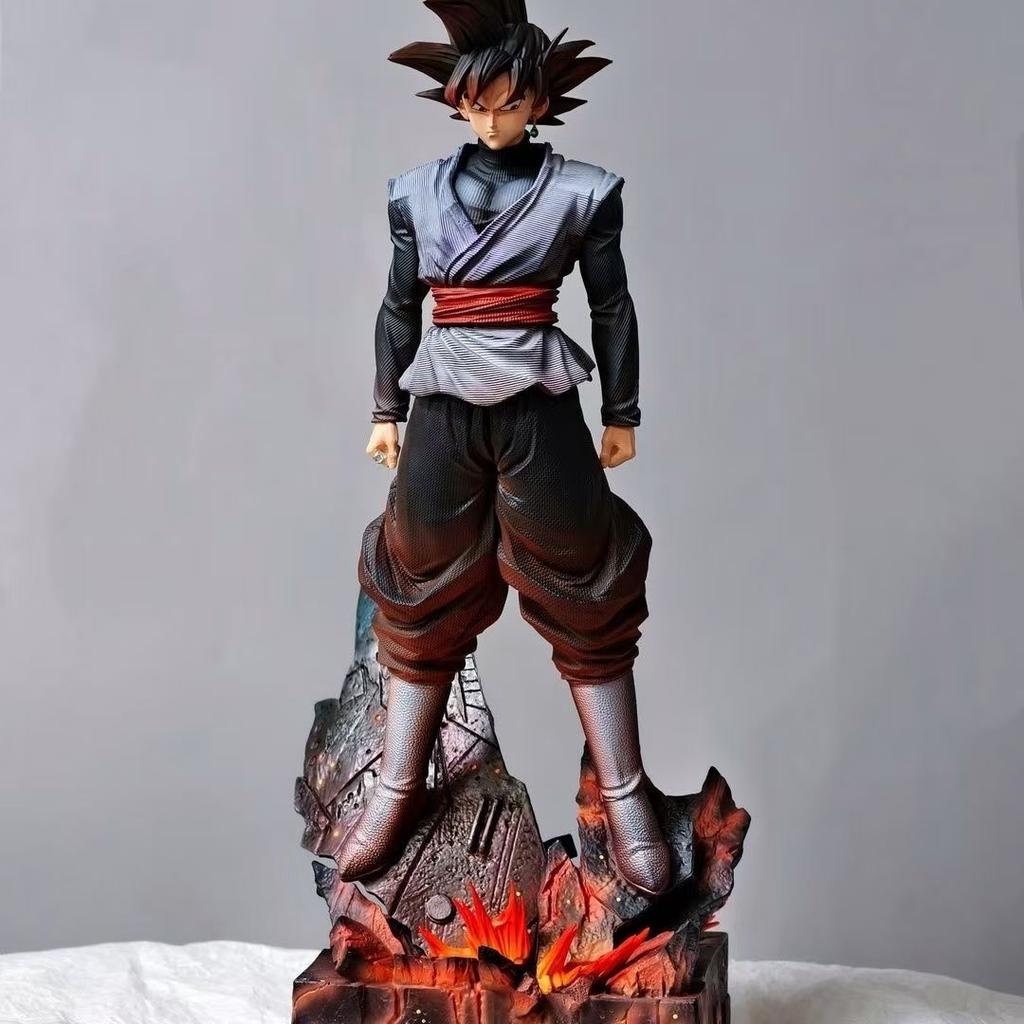 In Stock 38Cm Jt Top Configuration Black Wukong Zamas Figure Lava Base Static Statue Anime Model Collection Ornament Toy Gift