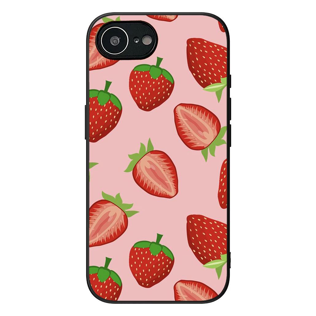 

Cherry Strawberry fruit Summer Phone Cover for Apple iPhone 16 17 Air 14 15 Pro Max Plus 16+ 16E 14+ ProMax Protective Case iPhone 14 Pro Max