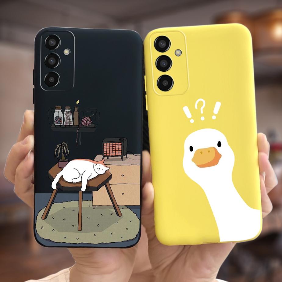 For Samsung Galaxy M13 4G Case SM-M135F New Fashion Cartoon Cover  Soft Silicone Phone Case For Samsung M13 M 23 Galaxy M23 Bags