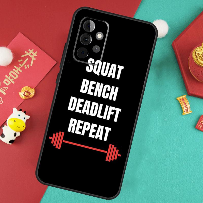 Bodybuilding Gym Fitness Quotes Case For Samsung Galaxy A56 A36 A26 A16 A06 A13 A33 A53 A15 A35 A55 A34 A54 A12 A32 A52 A17
