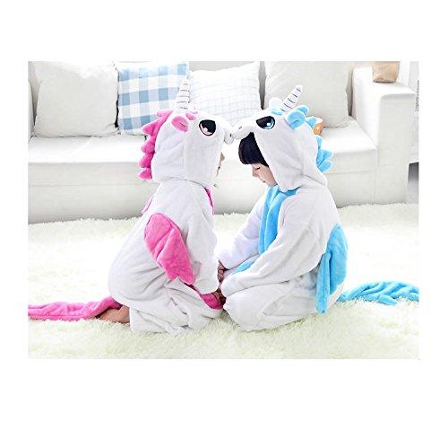 Monster Kigurumi Costume for Kids, Cosplay Costume, Loungewear, Unisex (130cm, Pink)