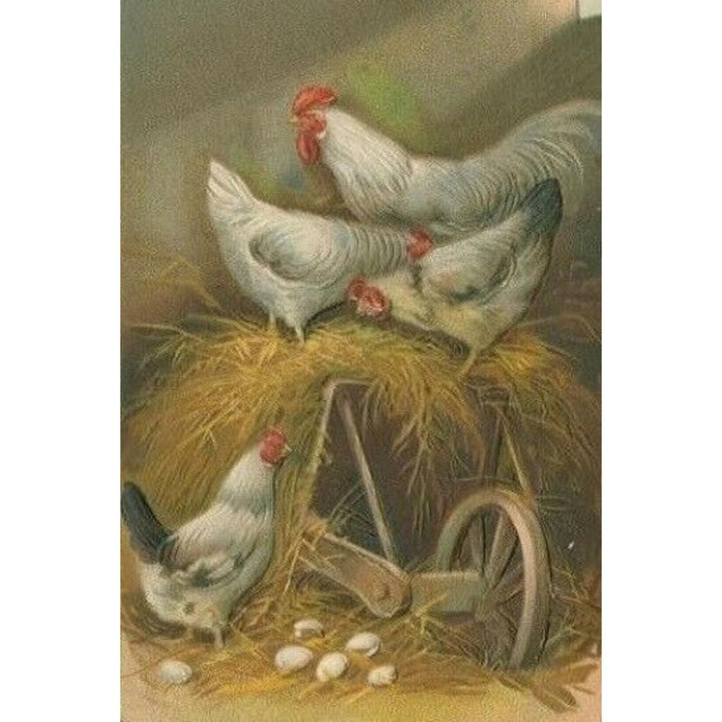 Retro Metal Wall Sign, Easter Bunny with Eggs, Vintage Tin Plate Home Decor