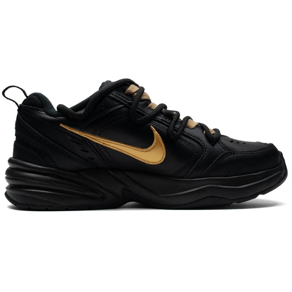 Nike Air Monarch 4 Nightfall Antiscivolo Resistente all'Abrasione Basse Sneakers Chunky Unisex Nero Marrone 415445-001(Team98-)