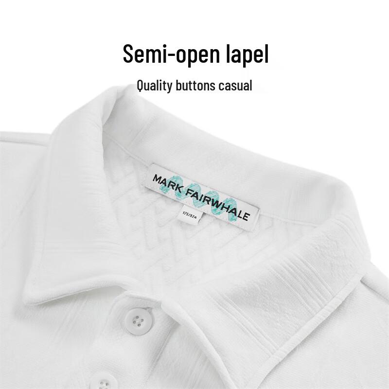 Mark Fairwhale Herren Strukturiertes Jacquard Revers Halbknopf Sweatshirt