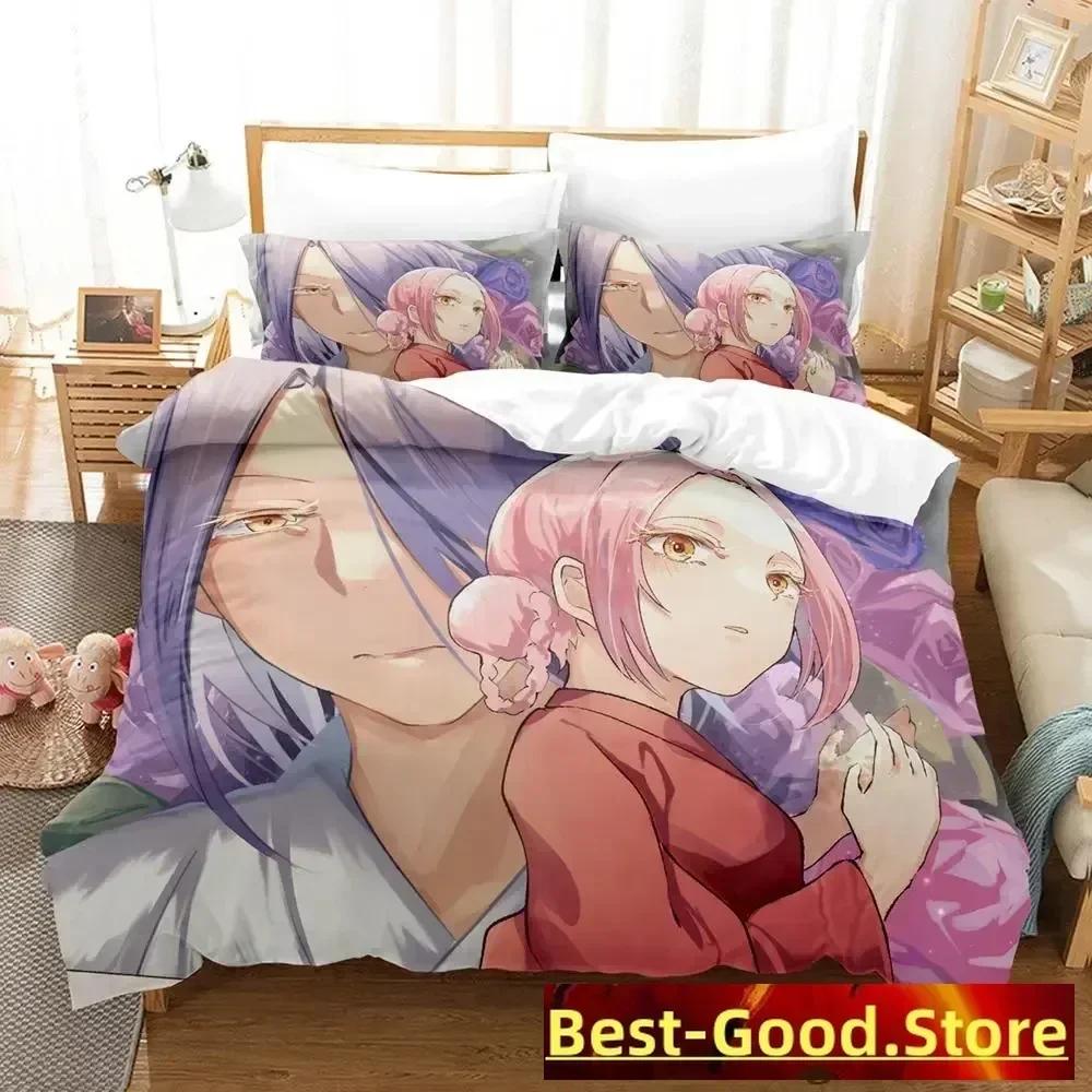 Cool Hell's Paradise Bedding Set Duvet Cover Sheet Printed Bed Set Pillowcase Bed Full Queen King Size Comforter Bedroom