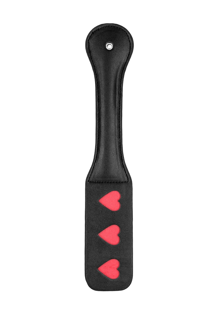 Paddle Tri Hearts 32cm - Ouch! - Fouets, Cravaches & Plumeaux