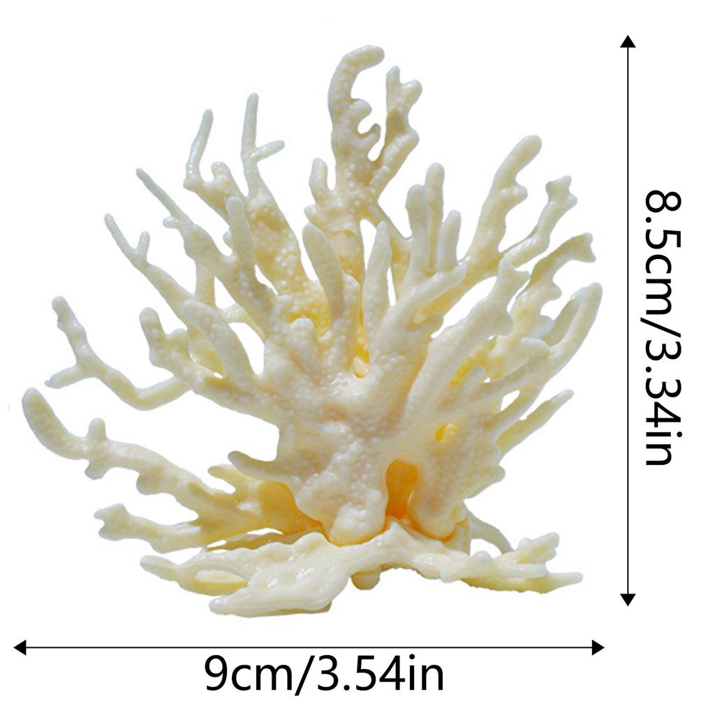 Simulation Coral Water Plant Resin Fake Coral Aquarium Decorations Coral Miniature Fish Tank Aquarium Landscape Decoration