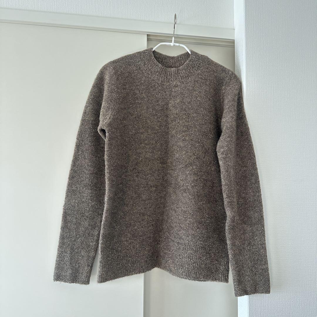 [Good Condition] IENA #Lame Knit Pullover Crew Neck