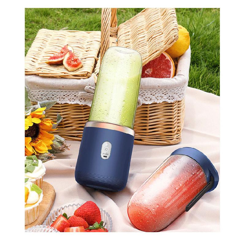Usb Rechargeable Juicing Bottle With Blade Heads For Travel And Fitness Enthusiasts