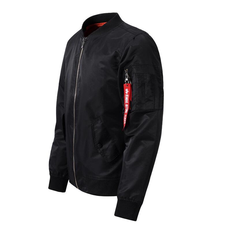 Chaqueta Bomber Ajustada para Hombre - Elegante Ropa Exterior Acolchada de Algodón para Primavera y Otoño