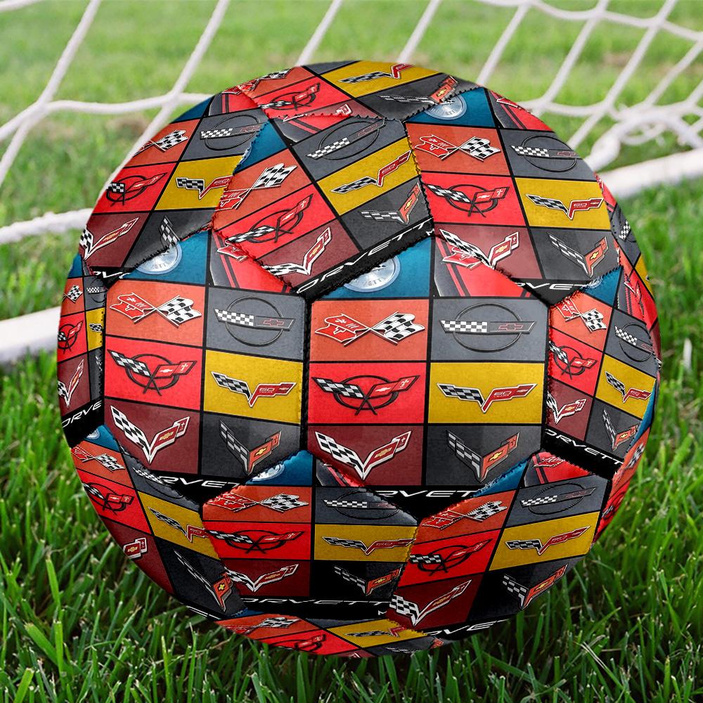 Sports car Print Size 5 Soccer Ball, Standard Match Football for Sports Game and Team Practice, Ideal Gift for Soccer Fans