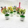 Artificial Succulent And Gypsophila Miniature Potted Plants For Home Decor And Gift Ideas