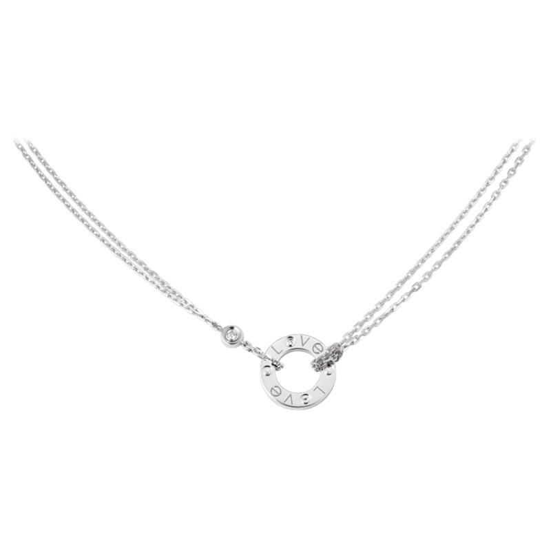 Kajia CNC925 Серебряное Звездное Двойное Кольцо Ожерелье с Инкрустированными Бриллиантами Platinum Color