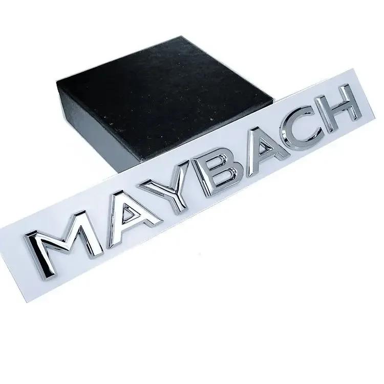 Maybach Standing Metal Emblems Car Hood 3D Rear Logo Side Standard for S Gls Class S400 S500 S600 W222 Badge Accessories1