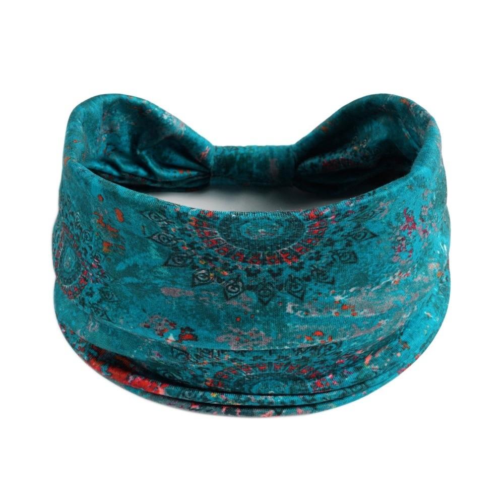Portable Knot Boho African Headband Elastic Sweat Absorbent Turban Headwrap Yoga Headband Hair Accessories