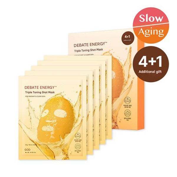 BIOHEAL BOH Vitacnergy Triple Toning Shot Mask 4+1each