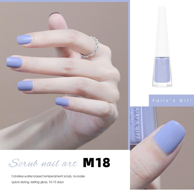 

Новый матовый лак для ногтей на водной основе. Матовый матовый, не рвущийся, не требующий запекания, быстросохнущий и долговечный лак для ногтей. M18