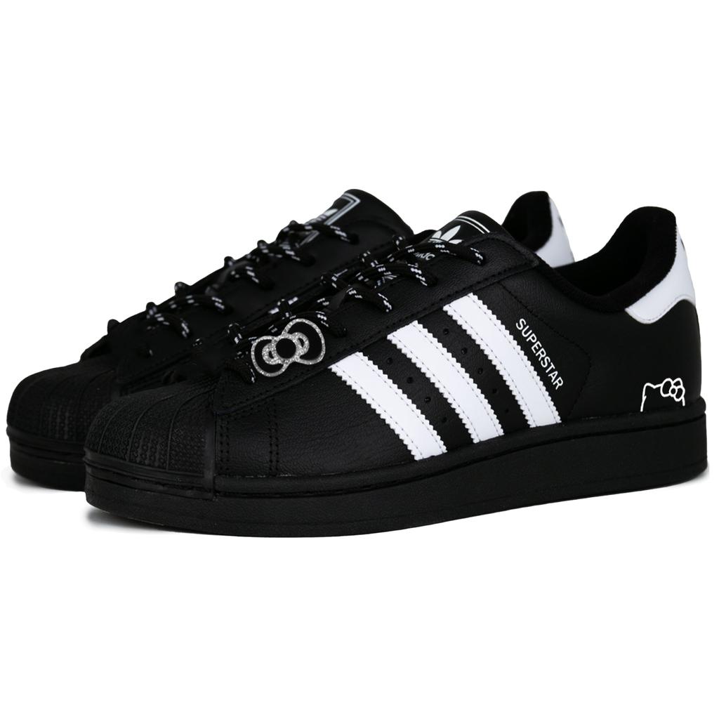 Adidas Originals Superstar 2 Shell Head, Cool Cat Low top Skateboard Shoes Unisex Black White JI0079(Team1664-)