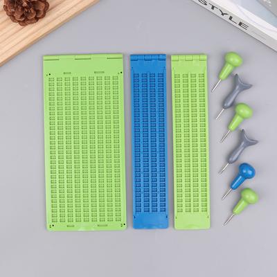 1Set Braille Writing Stylus Paper Kit Practical And Portable Learning Supplies Blind Education Supplies For School Beginners