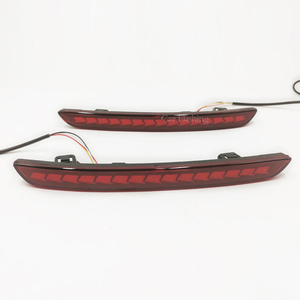 1 Pair Reflector light For Honda Civic 2021 2022 2023 LED Rear Fog Lamp Car LED Bumper Light Brake Light Dynamic Turn Signal