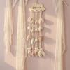 2 Pcs Wooden Cloud Hair Clip Organizer with Princess Headband Accessories, DIY Storage Hanging Pendant for Office Home Desktop Tabletop Organizer