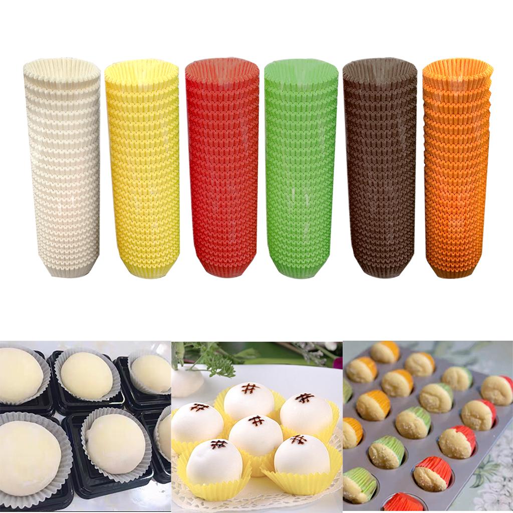 600 Pieces Baking Cups Liners Color Decorative Cupcake Cases Paper for Birthday Wedding