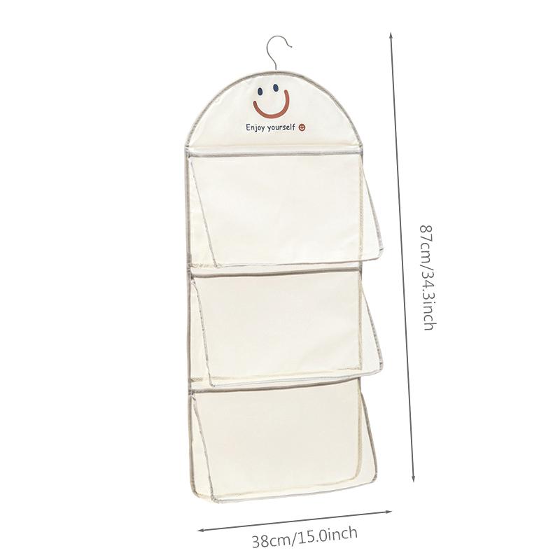 Vícevrstvá síťová taška na uložení spodního prádla k zavěšení na zeď, prodyšná taška na ponožky, organizér do šatníku, taška na uložení hraček a panenek