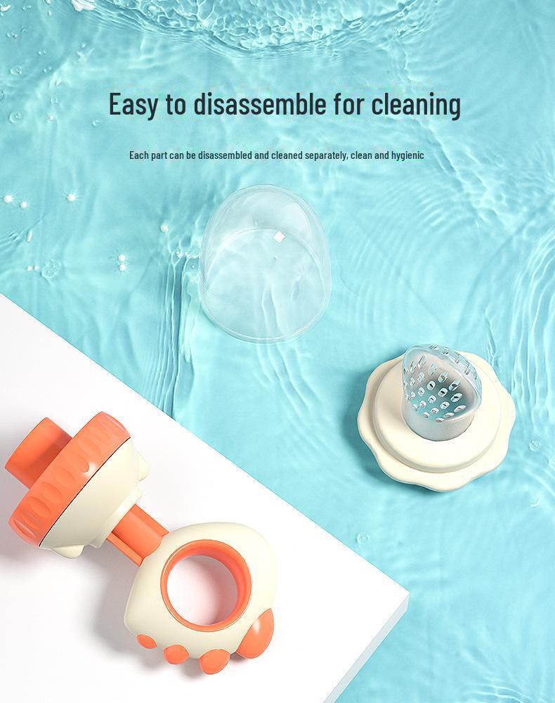 Baby Fruit & Veggie Teething Tool: Juicer & Chew Bag