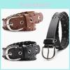 Indie Style Womens Pu Waist Belt With Pin Closure For Casual Jeans And Pants