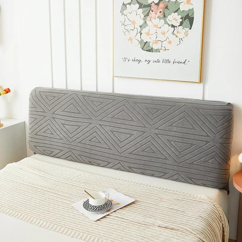 

Защитный чехол для изголовья кровати, грязеотталкивающий, высокоэластичный, простой в установке, универсальный чехол для всех сезонов, чехол для кровати темно-серого