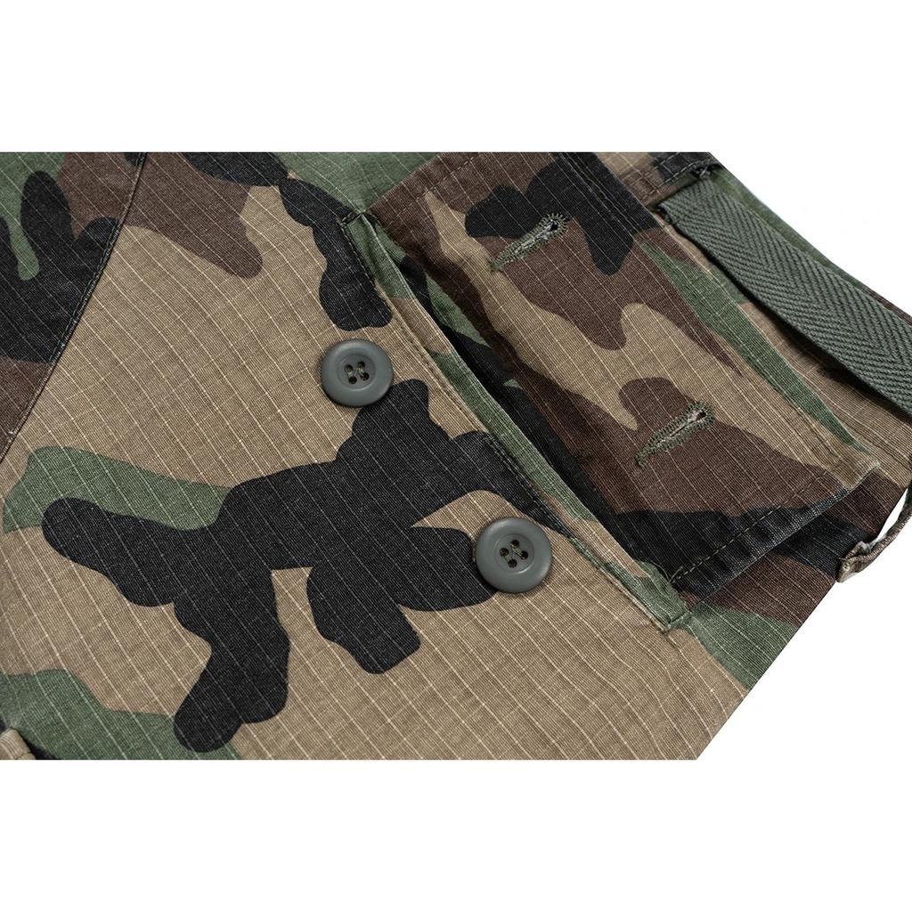 BeatStreet Camouflage Cargo Cropped Shorts for Men Wide Leg Patchwork Baggy Summer Shorts Oversized Loose Over Knee Pants