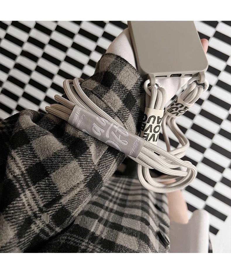 Apple 15 iPhone 14 Pro Max Crossbody Strap Case - Premium Niche Protective Cover