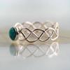 Turquoise Inlaid Gemstone Ring - European & American Creative Style Women's Fashion Jewelry